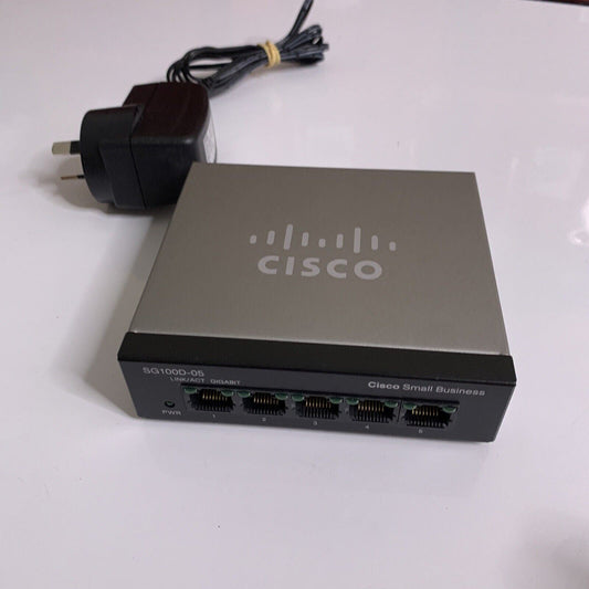 Cisco 5-Port Gigabit Desktop Switch SG100D-05 V2
