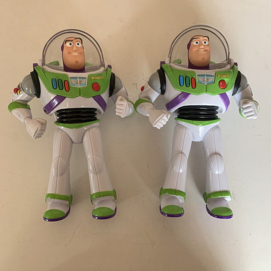 2x Buzz Lightyear 11" Action Figure 64069/64128 Thinkway Disney Pixar Talking