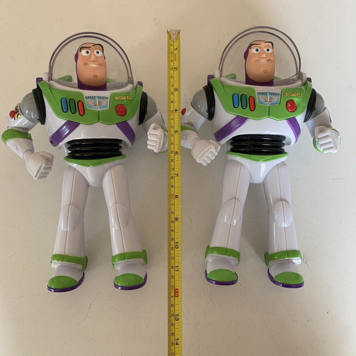 2x Buzz Lightyear 11" Action Figure 64069/64128 Thinkway Disney Pixar Talking