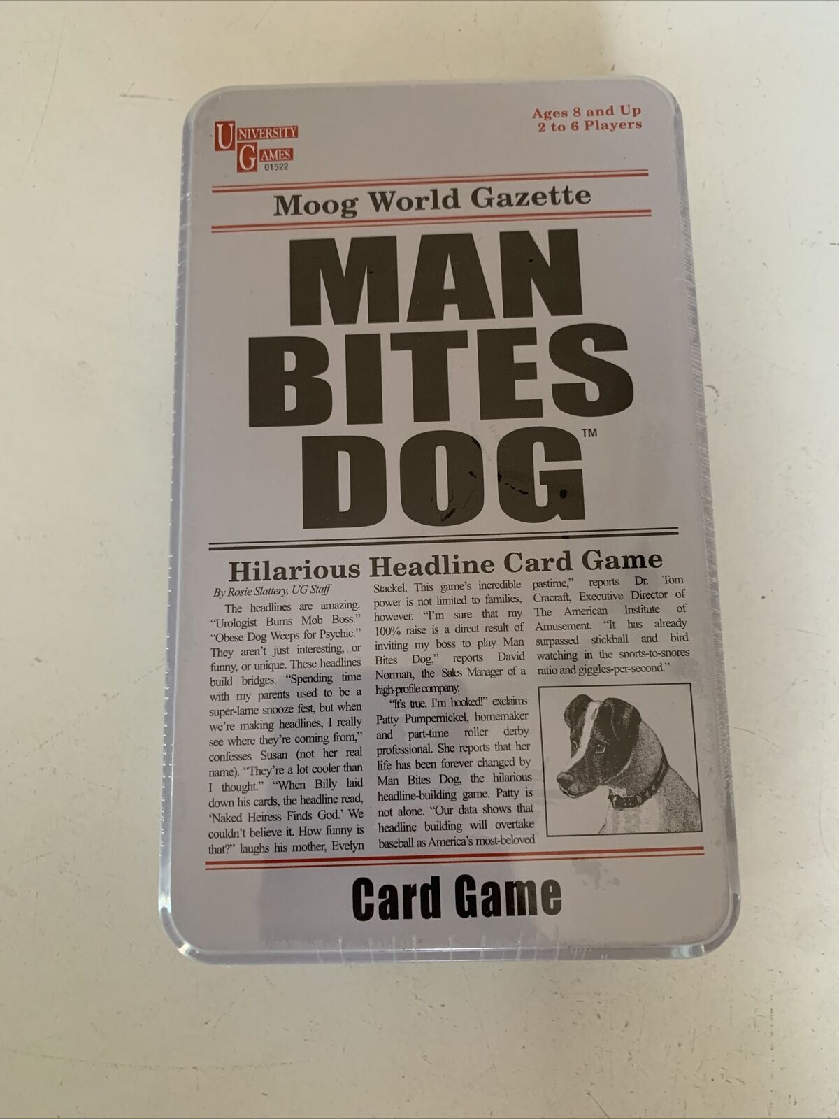 Man Bites Dog Card Game In a Tin NEW SEALED