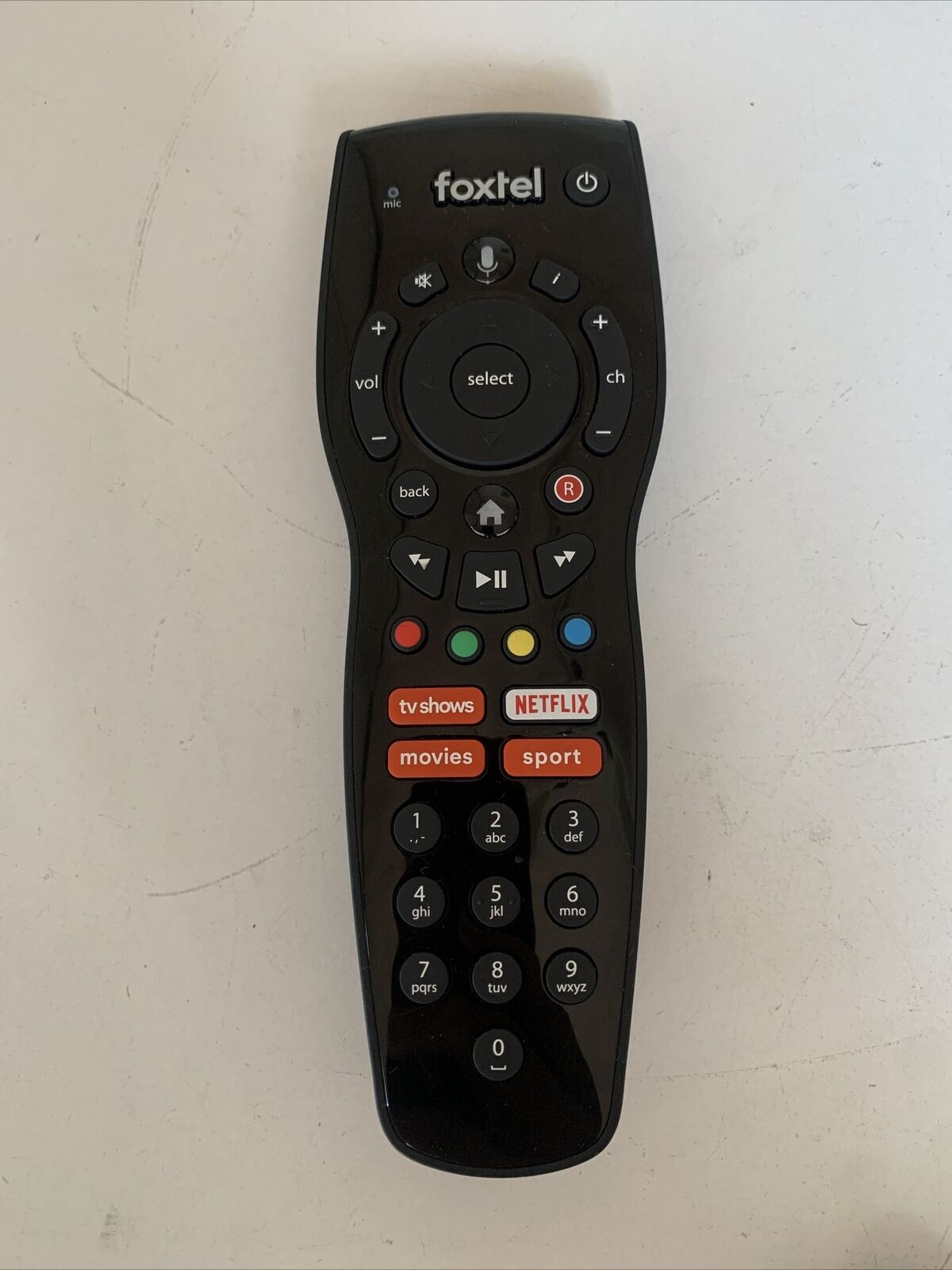 Foxtel IQ3 IQ4 IQ5 Bluetooth Voice Remote Control P20020-C03 R321654A98-00001