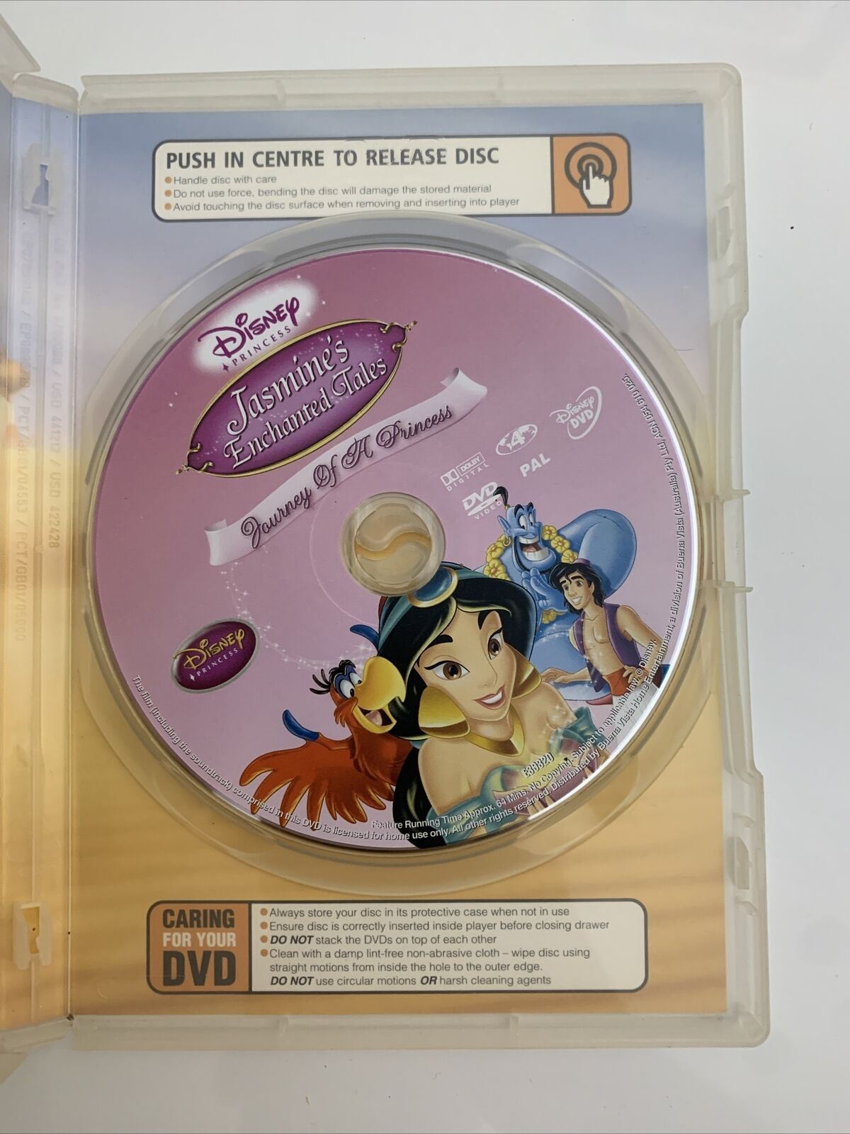 Disney Jasmine's Enchanted Tales - Journey Of A Princess (DVD, 2004) Region 4