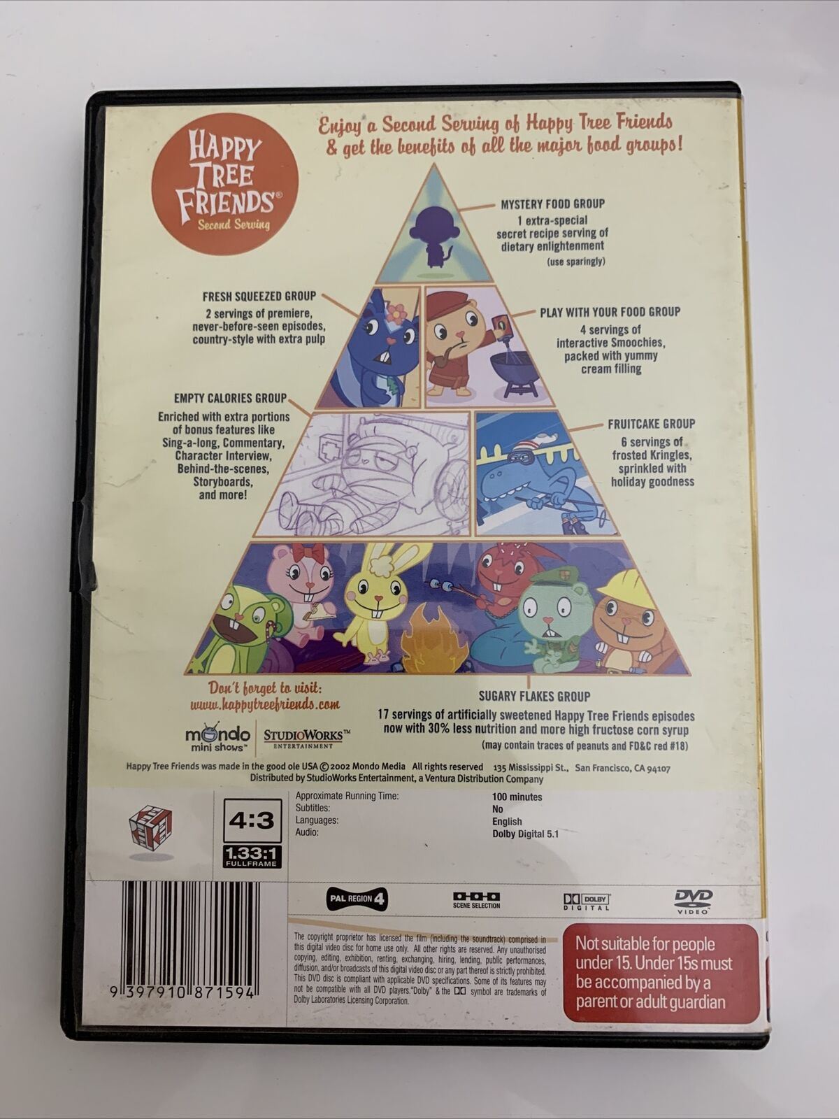 Happy Tree Friends - Second Serving (DVD, 2002) Region 4