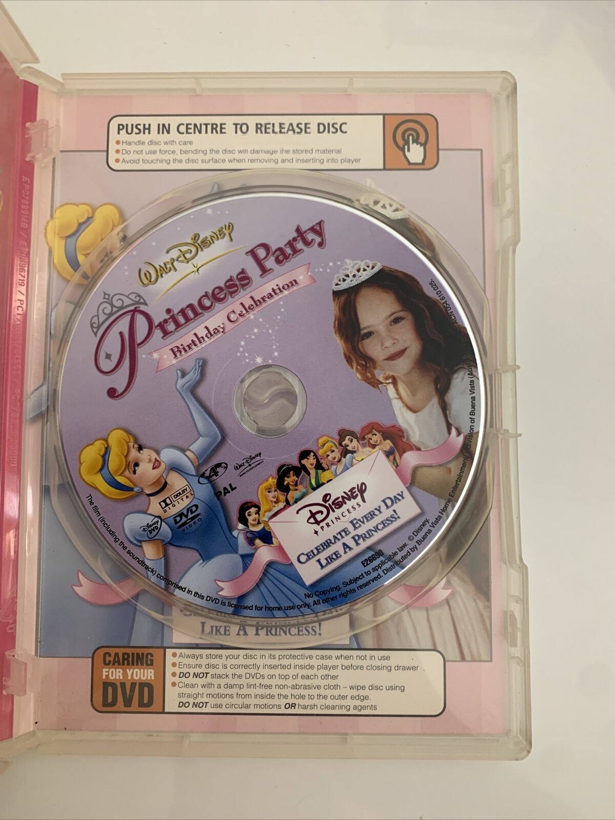 Disney Princess Party Birthday Celebrations (DVD, 2004) Region 4