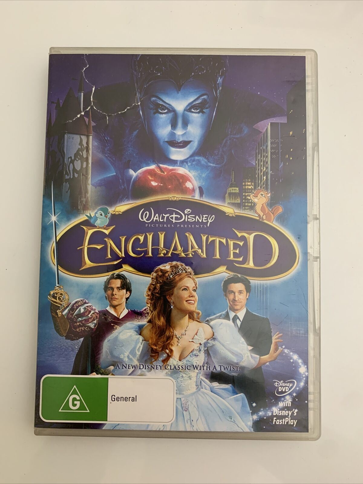Enchanted Vcd Enchanted (DVD, 2007) Amy Adams, Patrick Dempsey Disney Film Region 4 ...