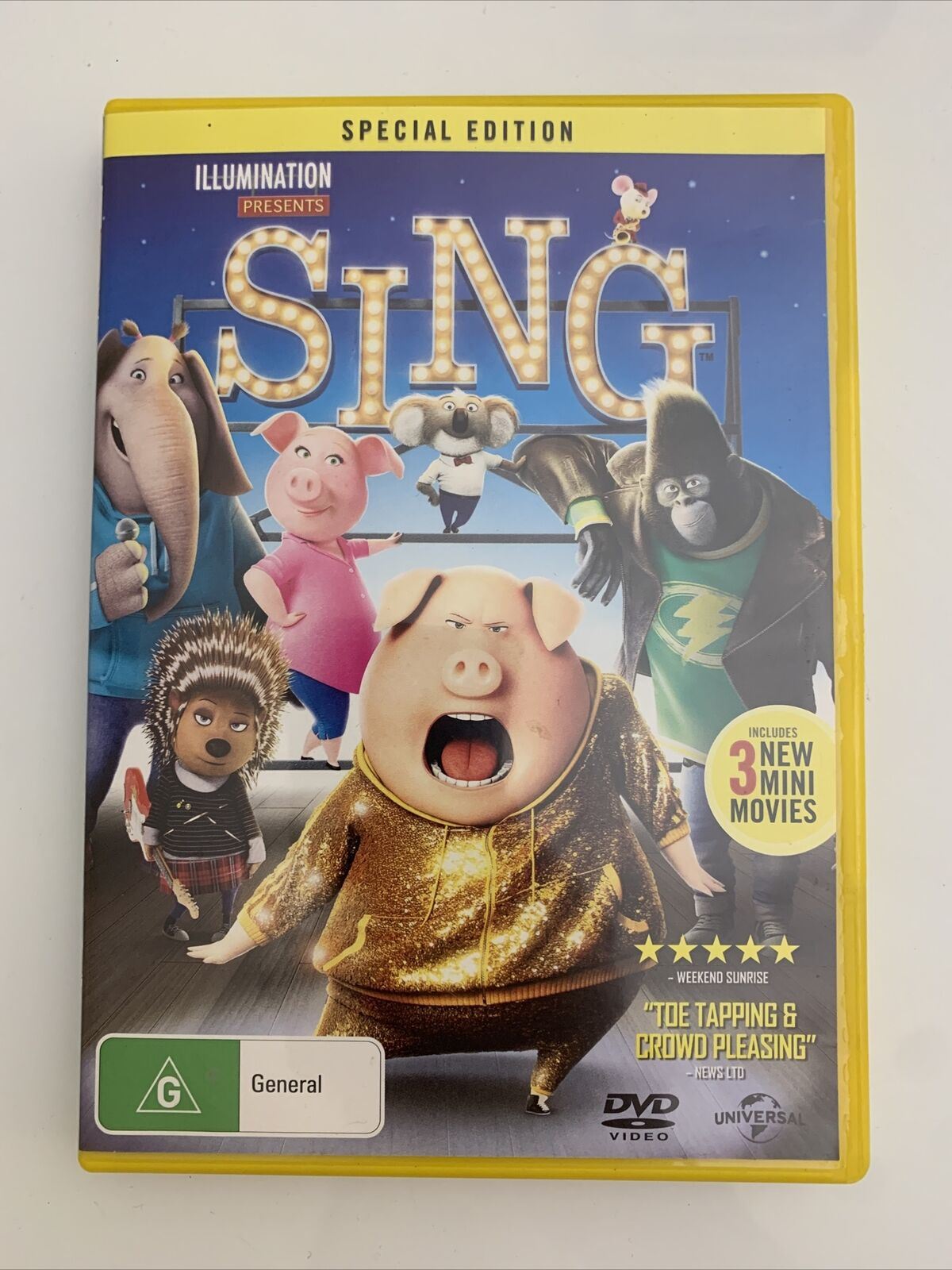 Sing - Special Edition (DVD, 2016) Animated Film Region 4