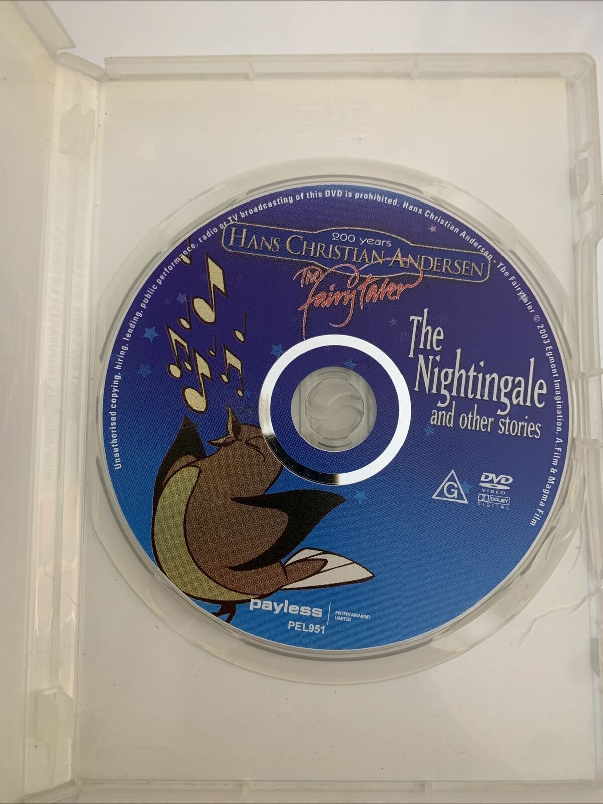 The Nightingale DVD Hans Christian Andersen Film All Regions