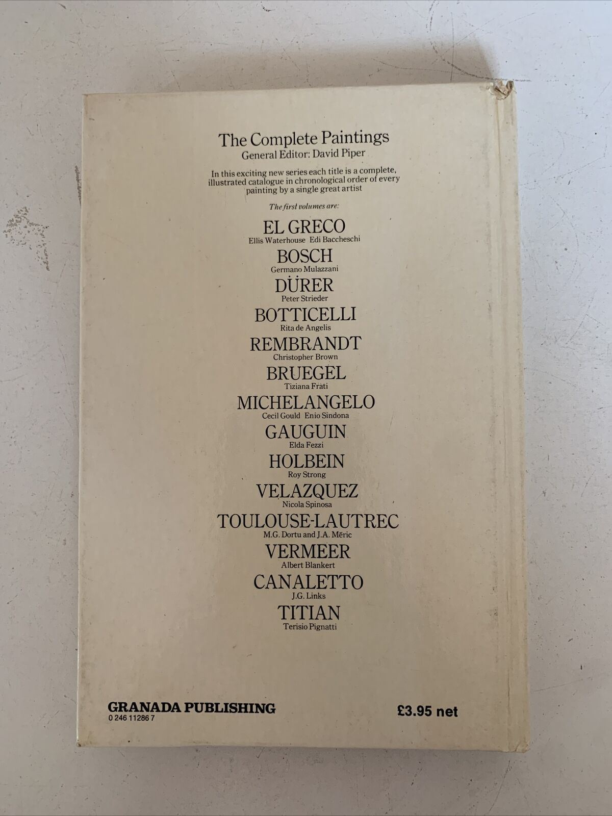 Bruegel The Complete Paintings by Tiziana Frati 1980