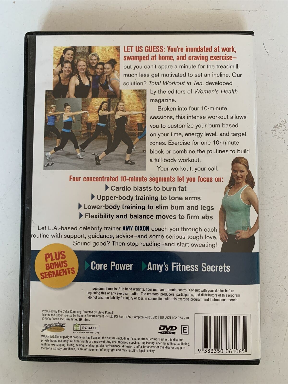 Women's Health Total Workout in Ten! (DVD) All Regions