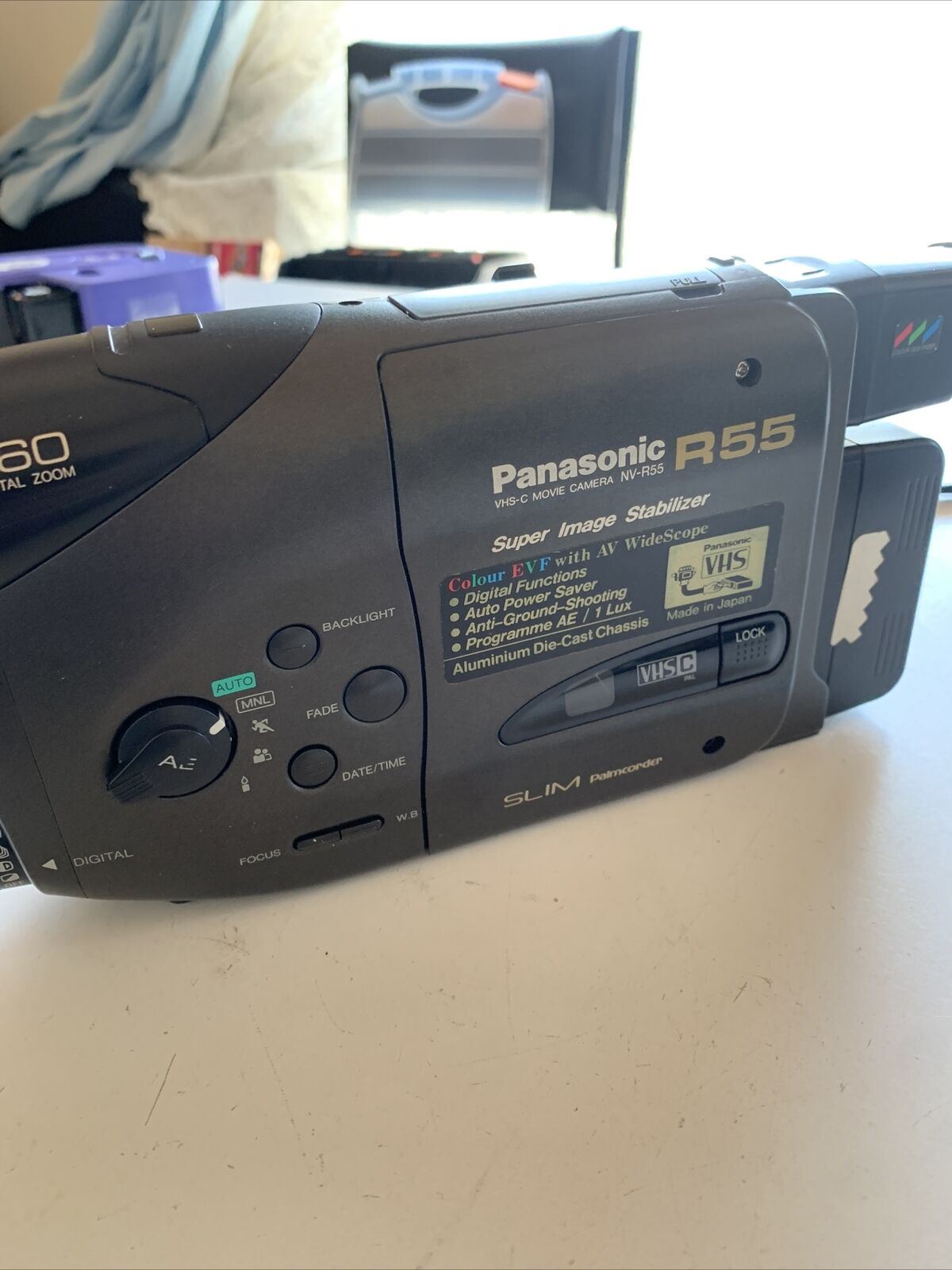 Panasonic VHS-C Movie Camera NV-R55 Slim Palmcorder *For Parts Or Repair