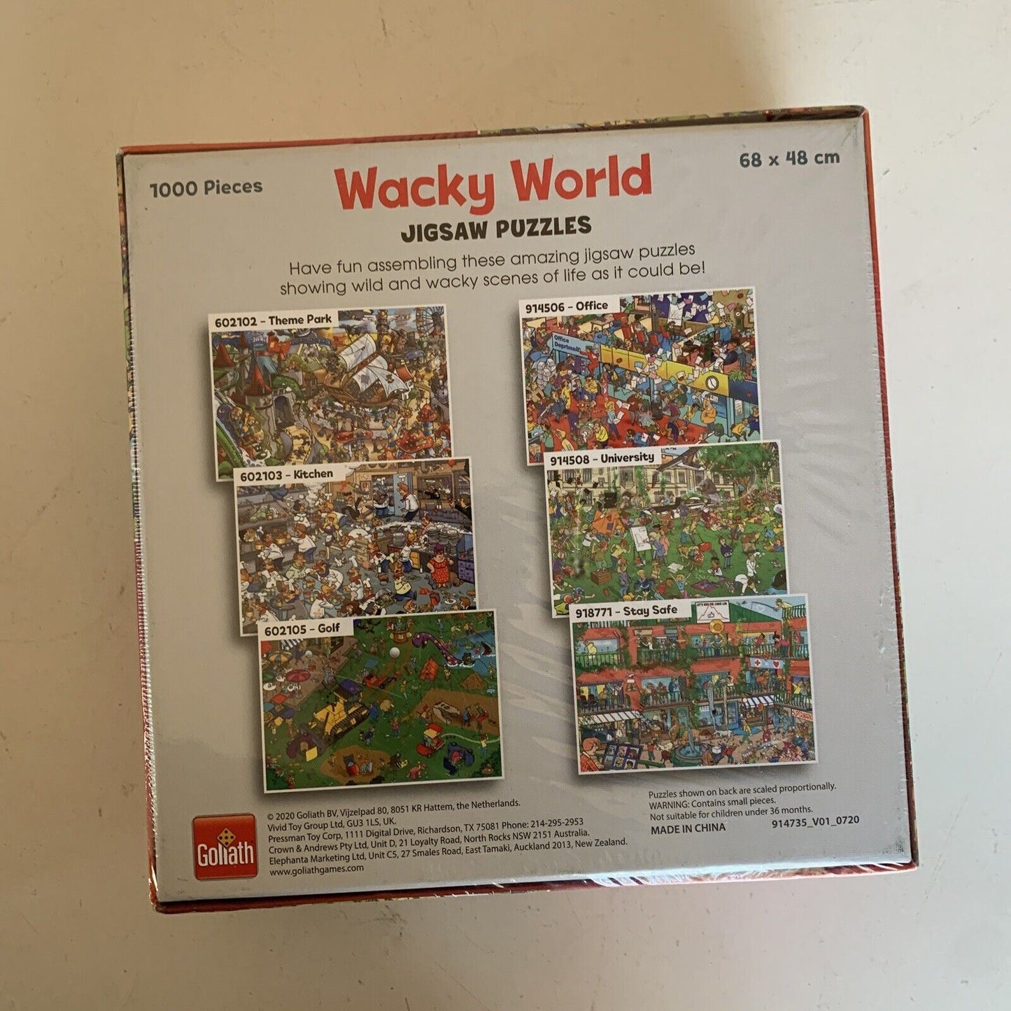 2x Jigsaw Puzzle Wild Australia + Wacky World- 1000 Piece *New Sealed*