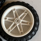 LEGO Wheel 81.6 x 15 Tyre 2902 White Rim 2903 Motorbike Technic Mindstorm x4