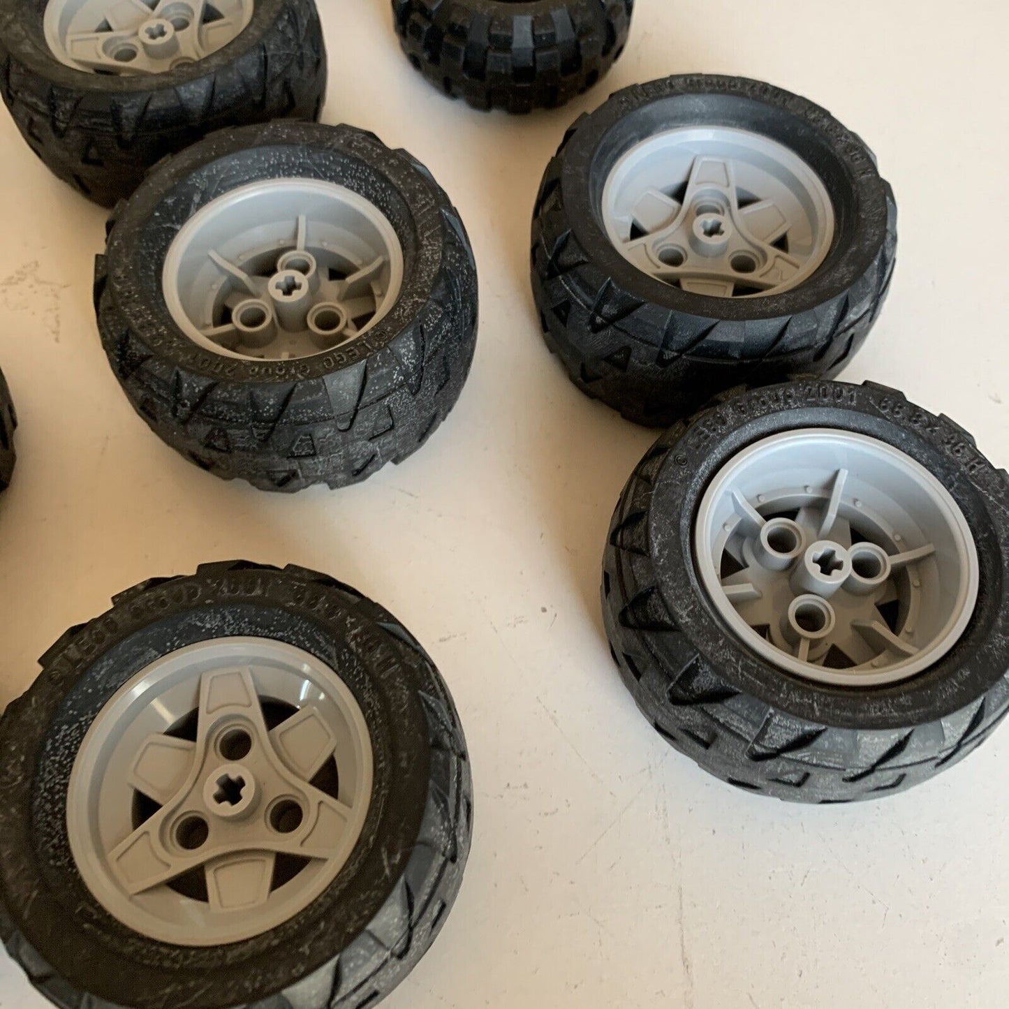10x Lego Wheels 68.8 x 36H 56x26 49.6x28VR Mindstorms