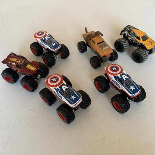 5x Monster Jam Truck Hot Wheels Trucks Mattel
