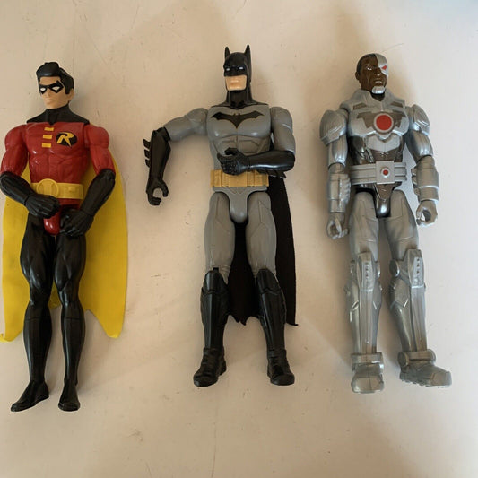 3x DC Comics Action Figure - Batman Robin Cyborg 2018 Mattel 12" 30cm