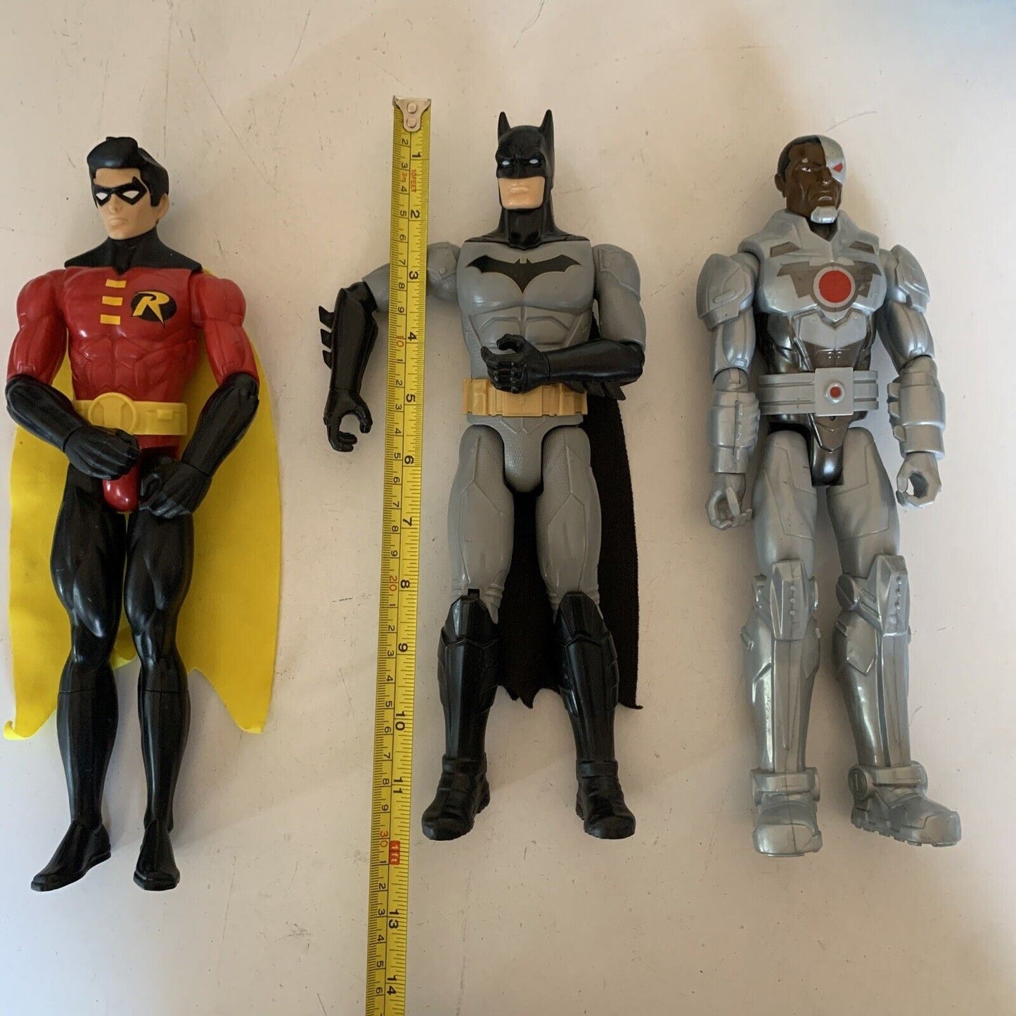 3x DC Comics Action Figure - Batman Robin Cyborg 2018 Mattel 12" 30cm