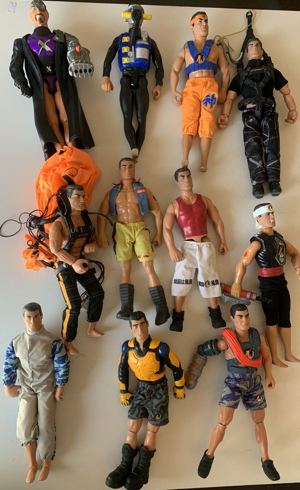 11x Action Man Figures Hasbro 11 inch 28cm 2000's