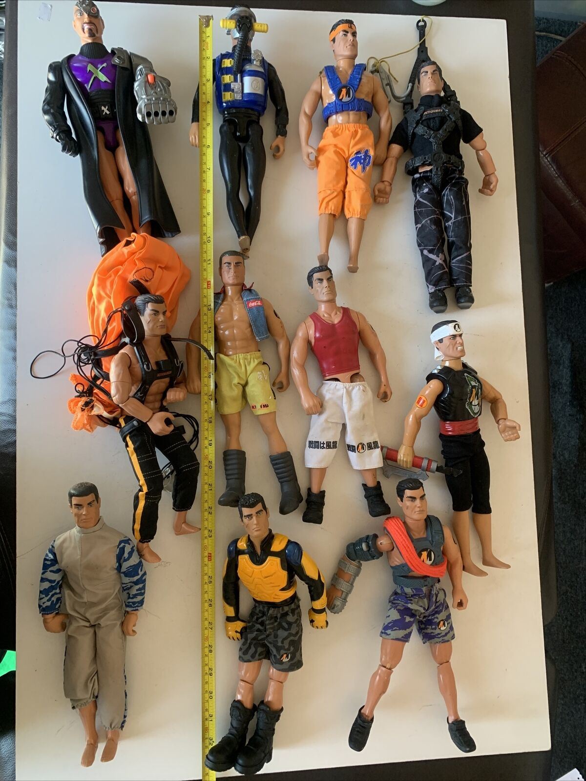 11x Action Man Figures Hasbro 11 inch 28cm 2000's