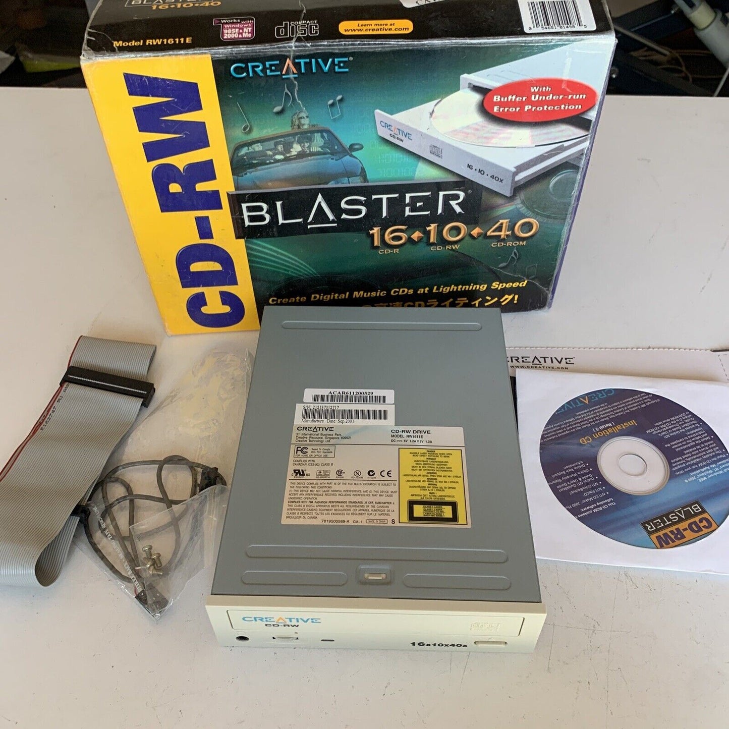 Creative CD-RW Blaster 16x10x10 Internal IDE RW1611E