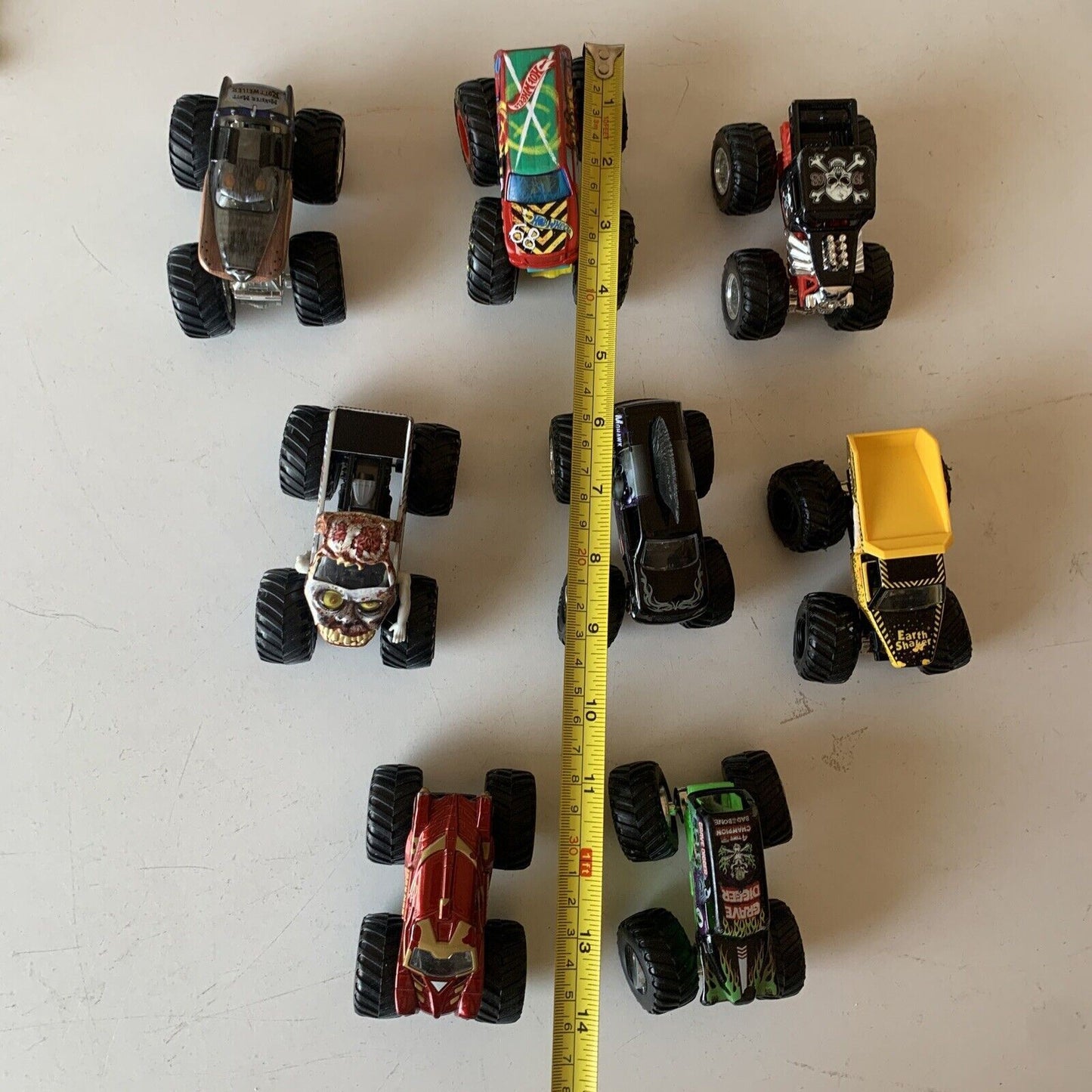 8x Mattel Hot Wheels Monster Trucks