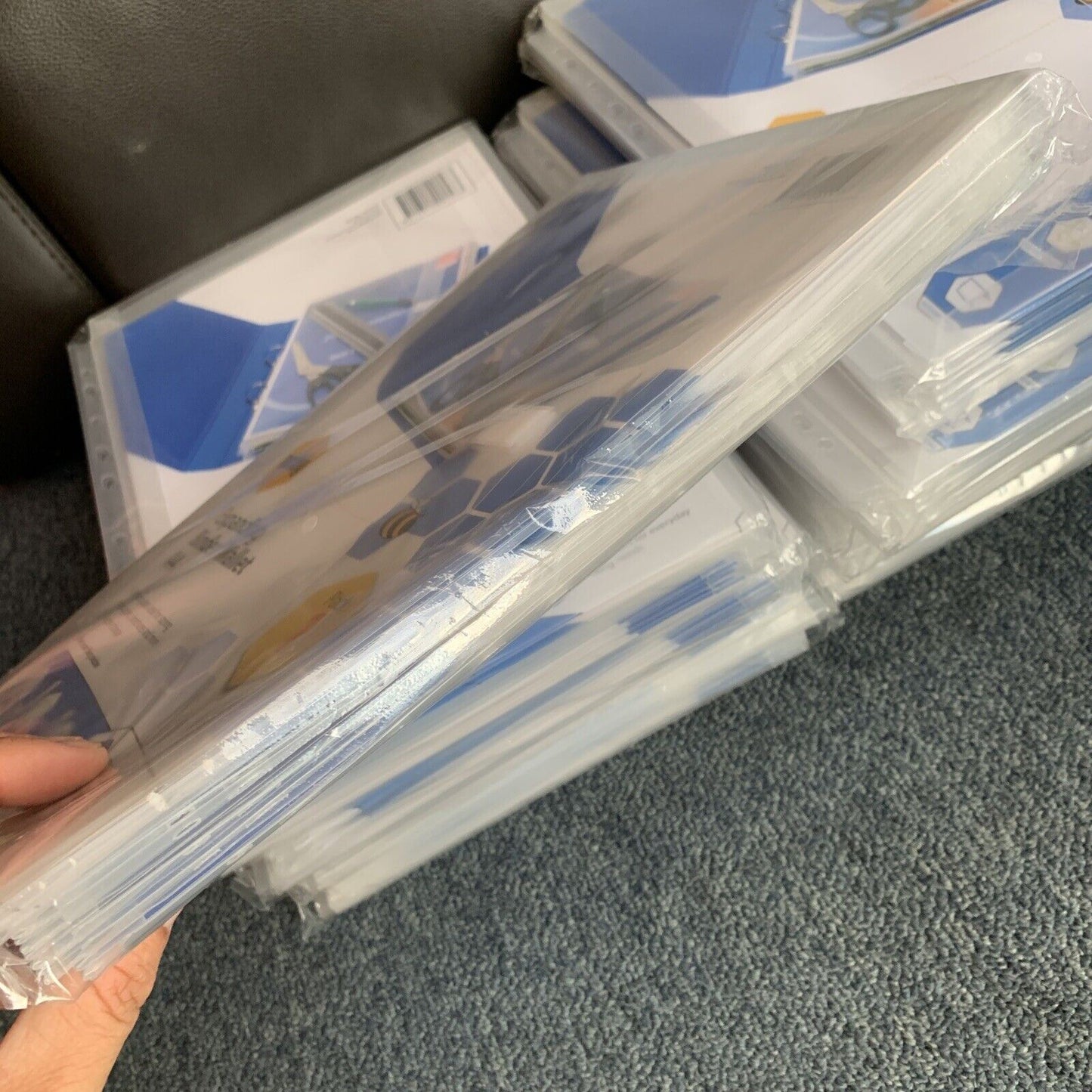 50 x Marbig Expanding Binder Wallet Holer A4 Clear 30mm Gusset 2015712 NEW