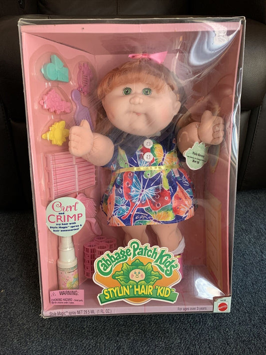 Cabbage Patch Kids Stylin Hair Kid Veda Serena 1995 14" 35.6cm NEW