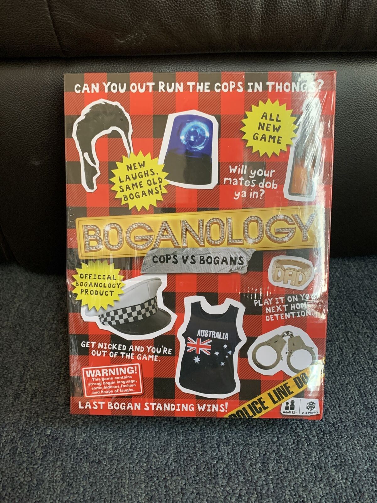 *New Sealed* Boganology: Cops Vs Bogans Board Game - Last Bogan Standing Wins!