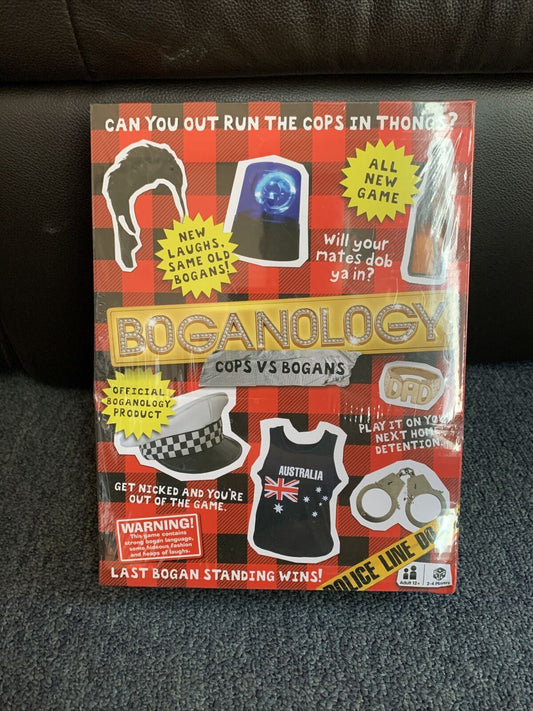 *New Sealed* Boganology: Cops Vs Bogans Board Game - Last Bogan Standing Wins!
