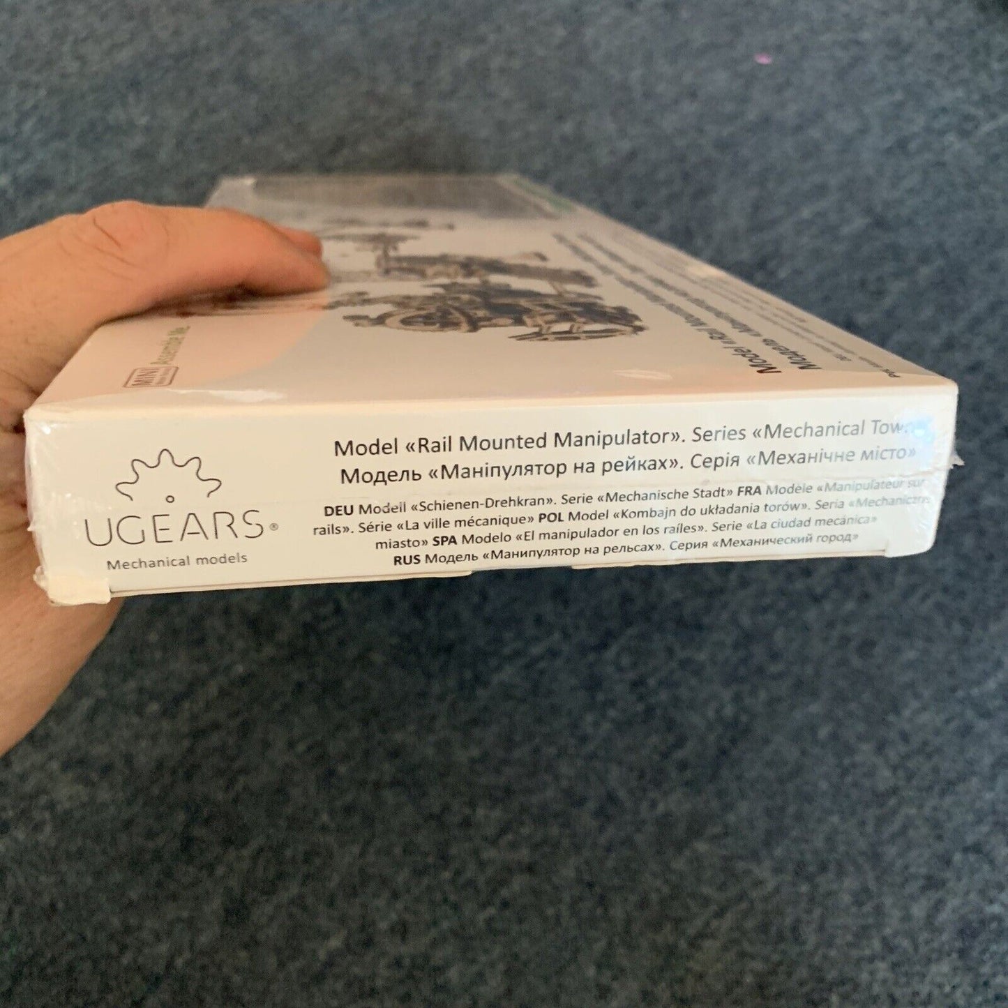 *New Sealed* UGears Rail Manipulator Wooden Model Mechanical Town