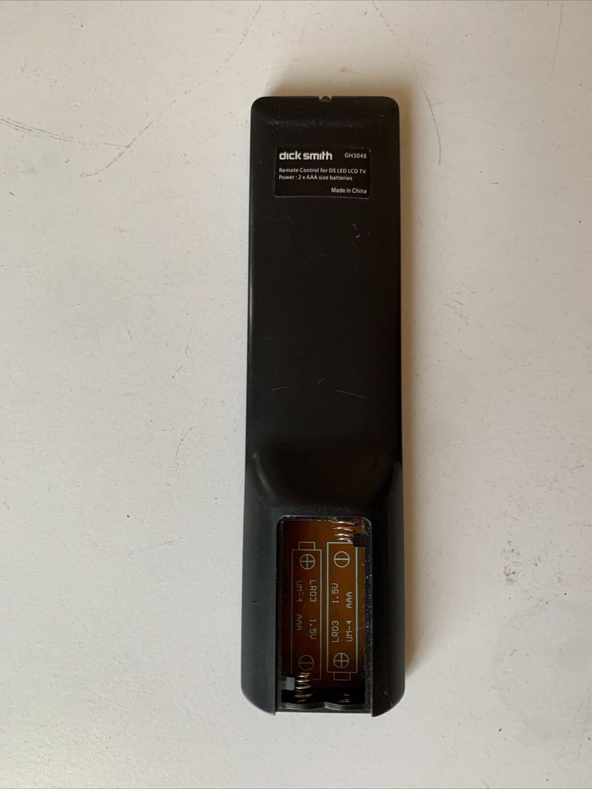 Dick Smith DSE Remote Control GH3048 For LED LCD TV *Missing Battery Lid