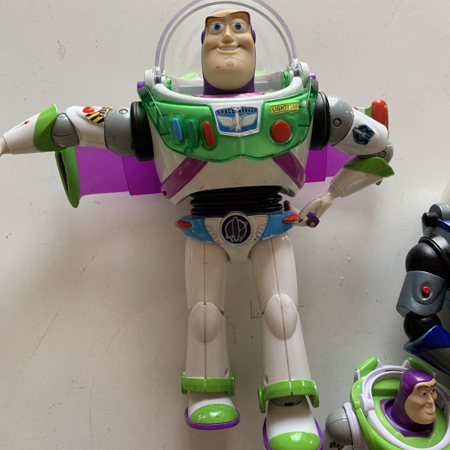 5x Disney Pixar Toy Story Buzz Lightyear Blue Belt Spaceship Action Figure