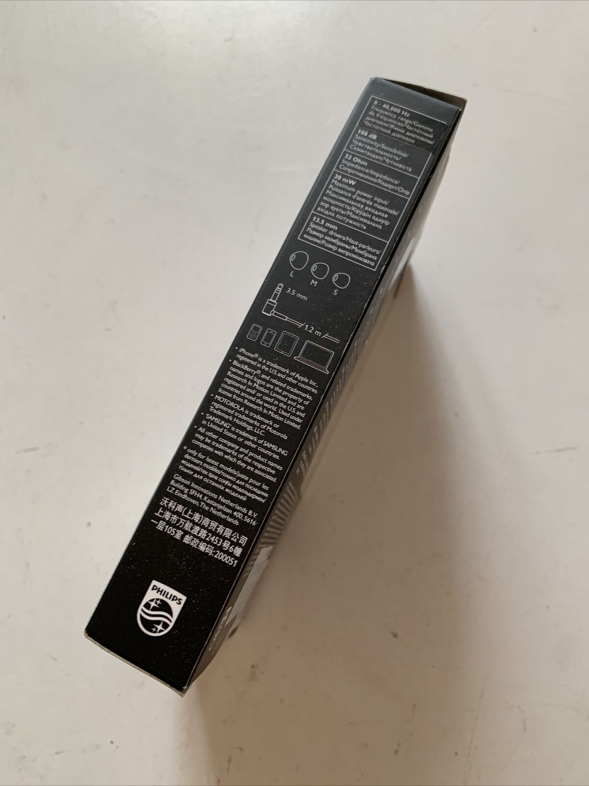 Philips TX1 Hi-Res Headphones with Mic 3.5mm Plug NEW
