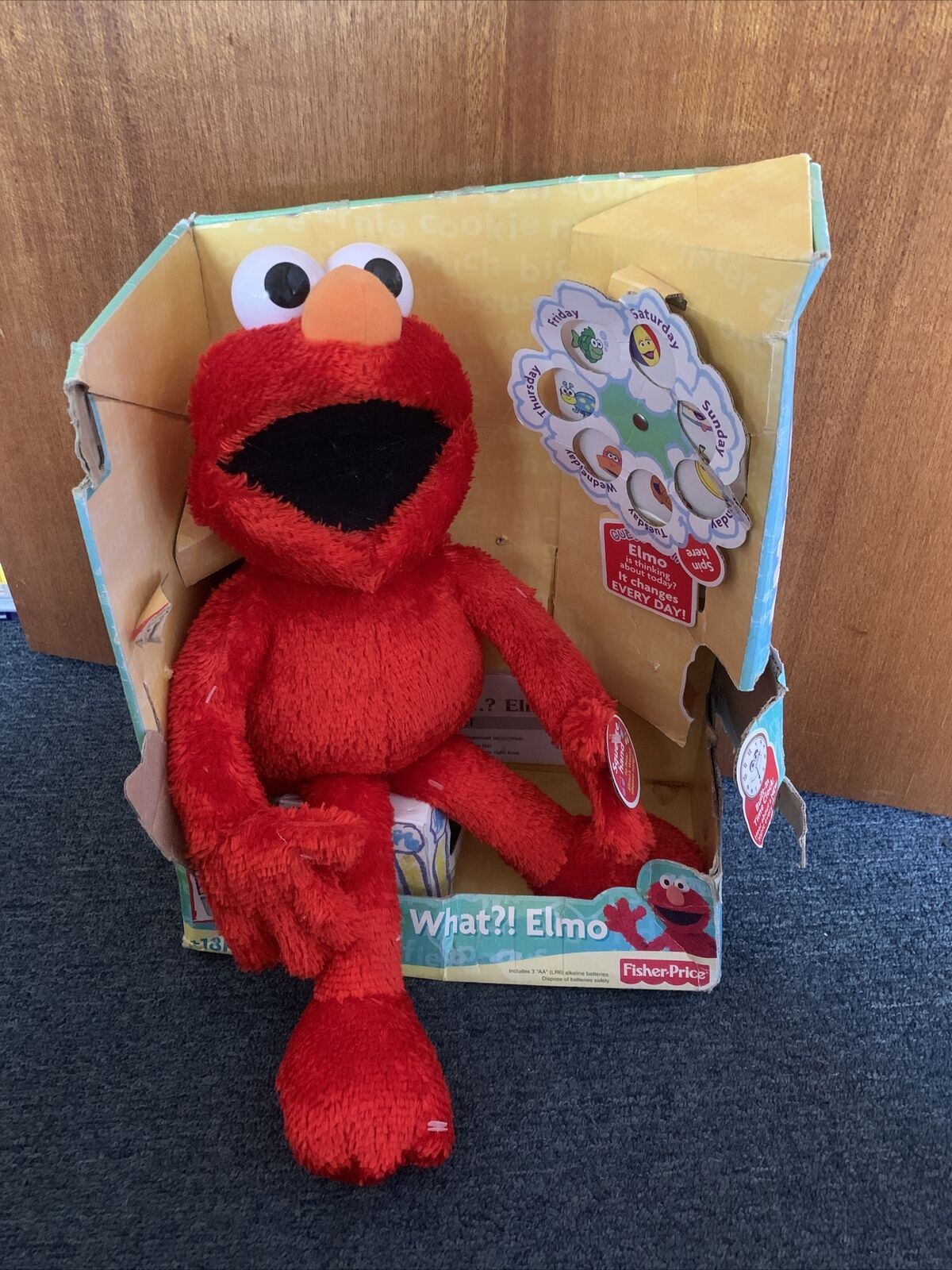 Guess What Elmo Talking Singing Toy Sesame Street 2001 Fisher-Price