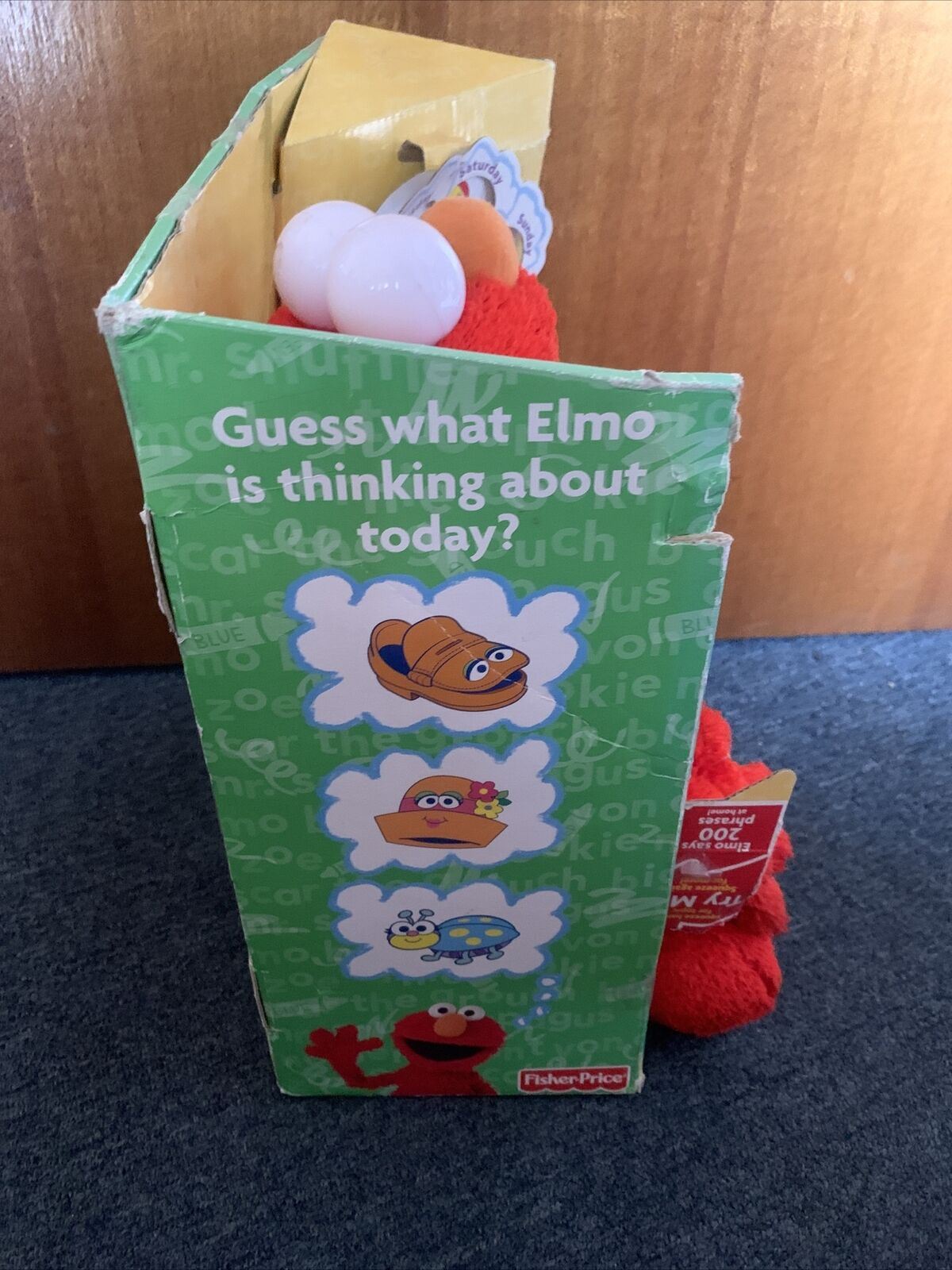 Guess What Elmo Talking Singing Toy Sesame Street 2001 Fisher-Price