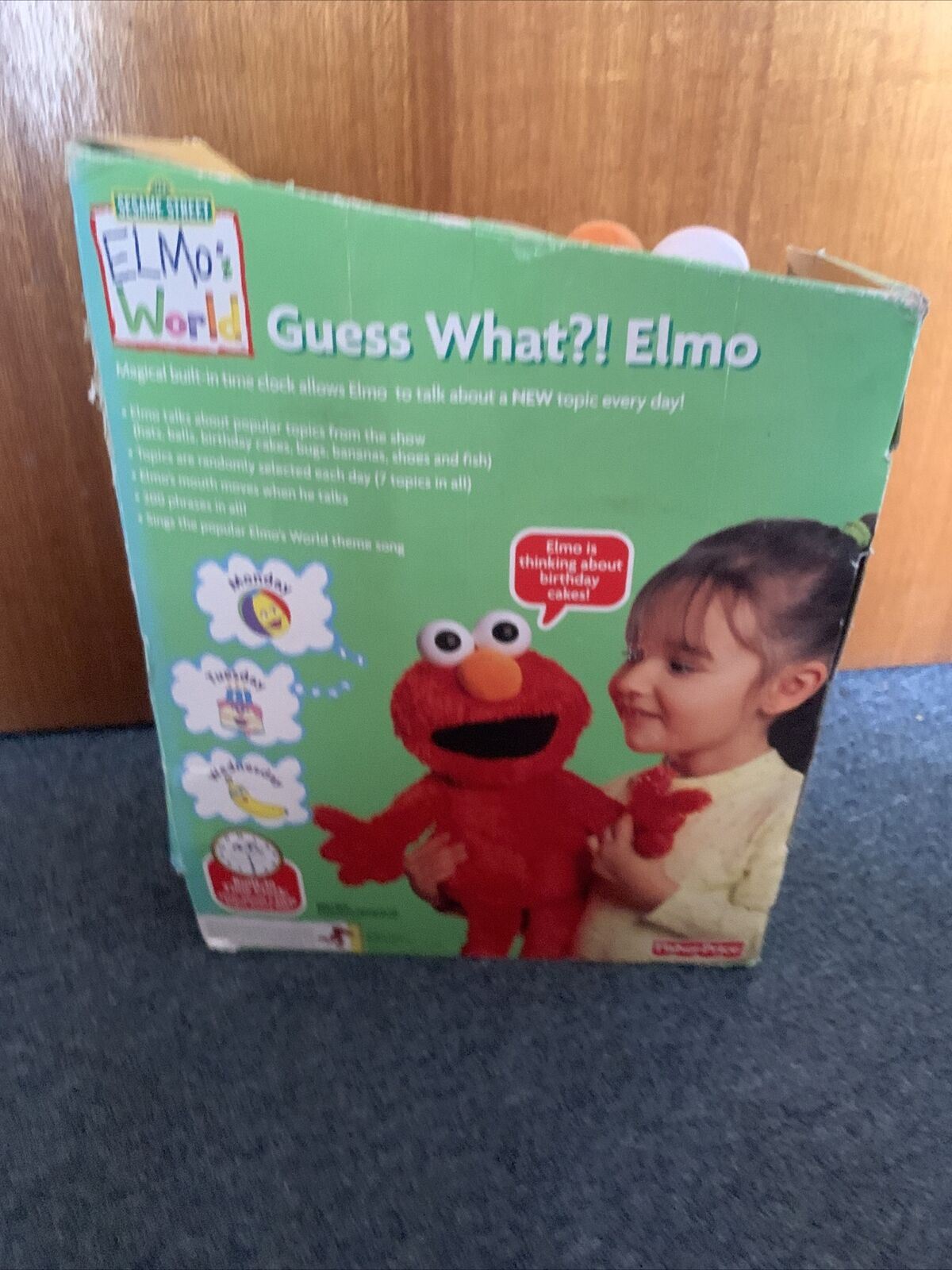 Guess What Elmo Talking Singing Toy Sesame Street 2001 Fisher-Price