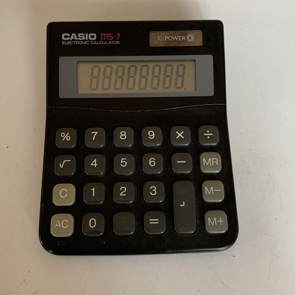 Ms 7 Machine Casio MS-7 Solar Powered Calculator – Retro Unit