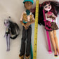 3x Mattel Monster High Skunk Girl 2013 Clawd Wolf  2010 Draculaura 2008 Figure