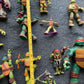 17x Teenage Mutant Ninja Turtles TMNT Action Figures Various Sizes and Vehicles