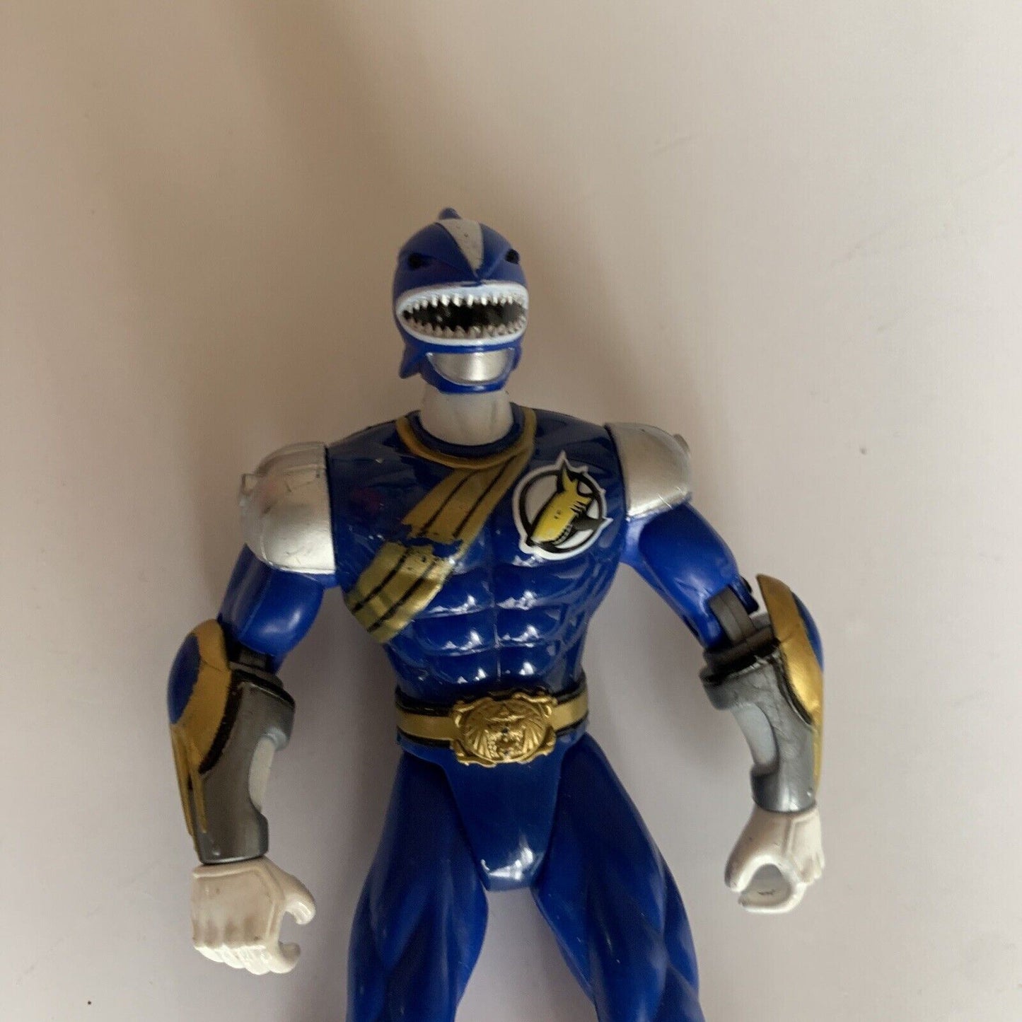 Power Rangers Blue Primal Warrior Action Figure Bandai 2001 6" 15cm