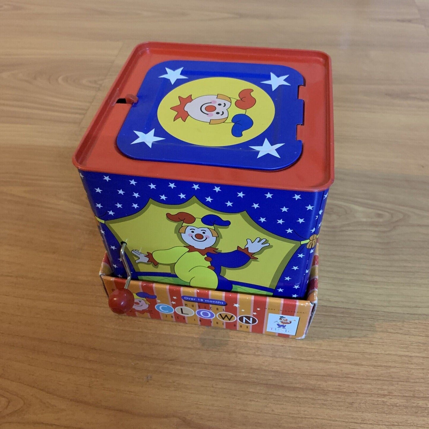 Jack in the Box Clown Figure Wind Up Musical Pop-up Tusic