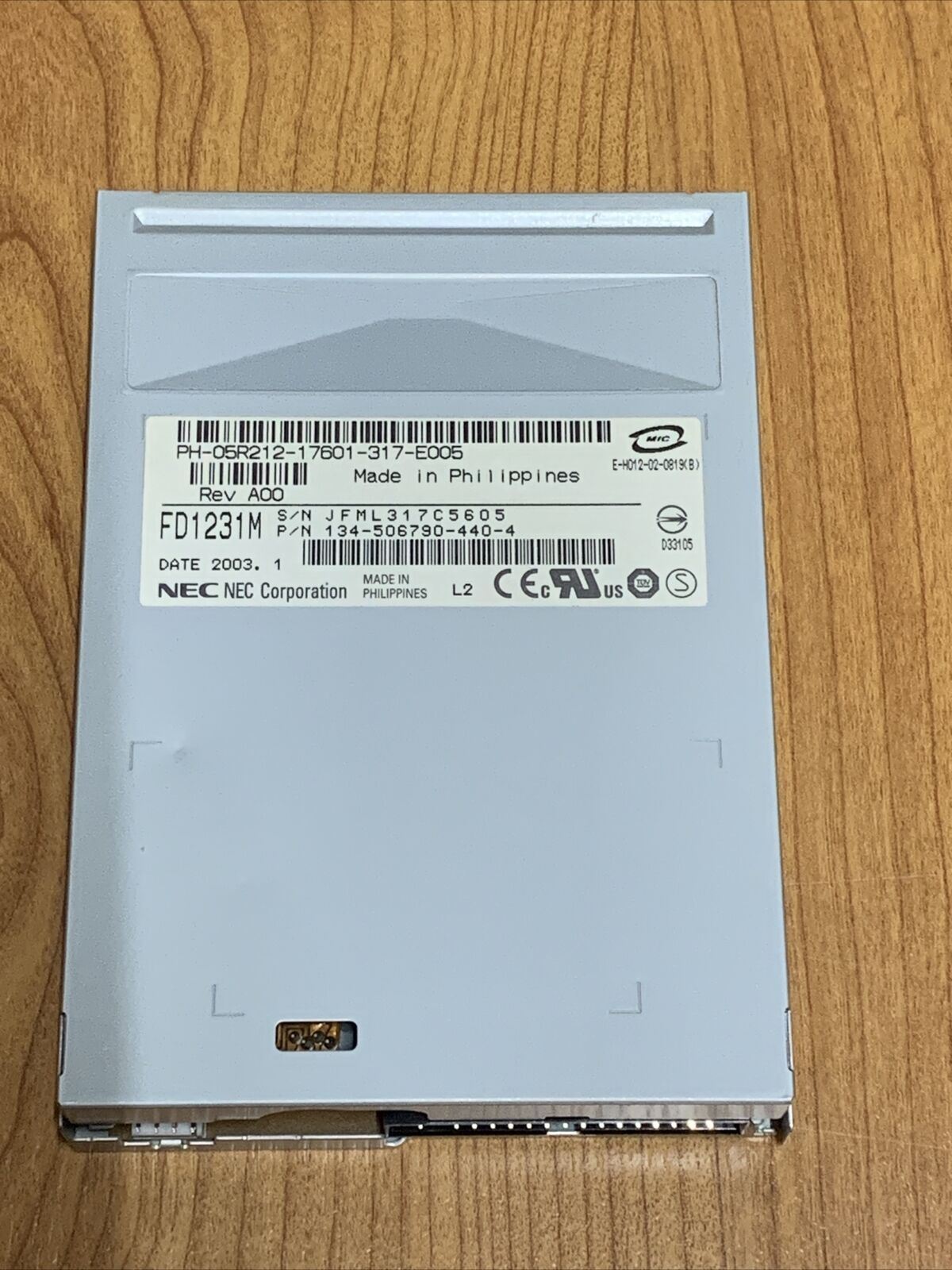 NEC 3.5" Floppy Disk Drive FD1231M