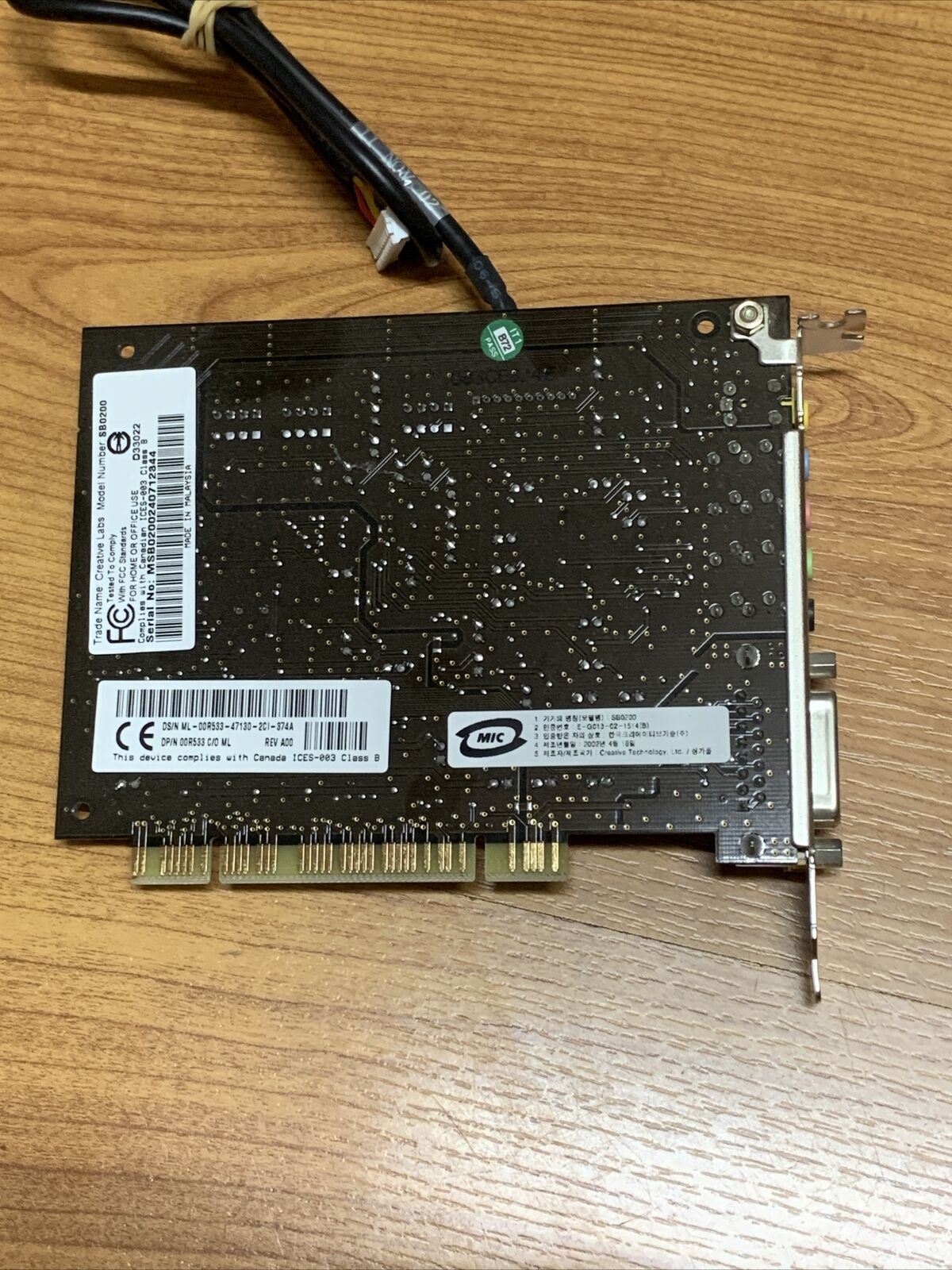 Creative Labs Sound Blaster Live! 5.1 PCI Sound Card SB0200 Gameport MIDI