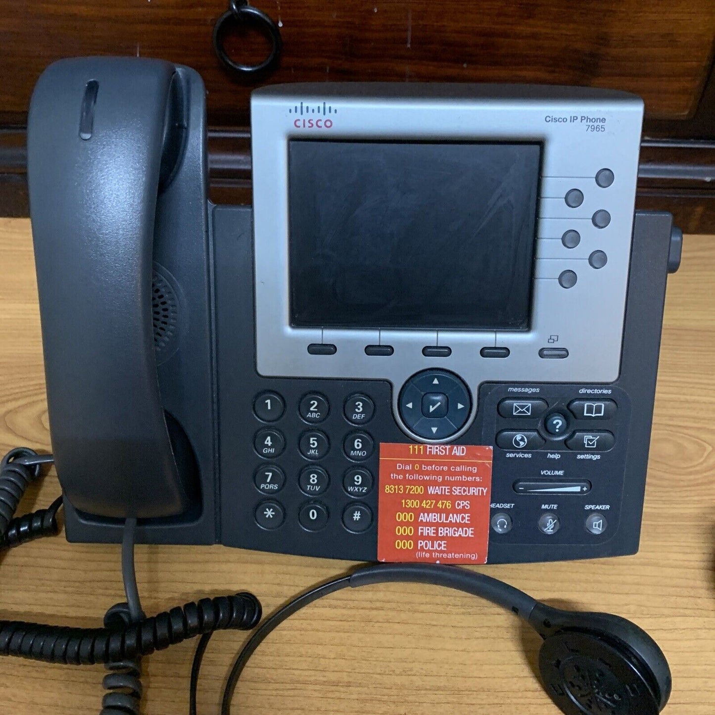 Cisco IP Phone 7965 & Plantronics Headset