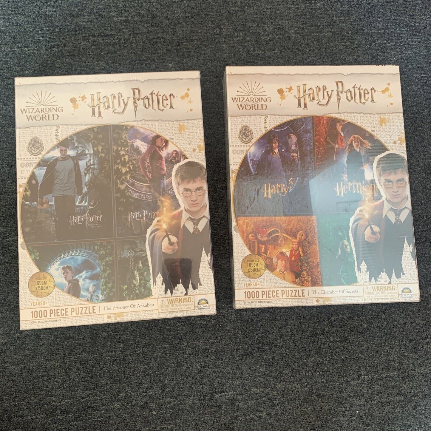 2x Harry Potter Chamber Of Secrets & Prisoner of Azkaban Jigsaw Puzzle NEW