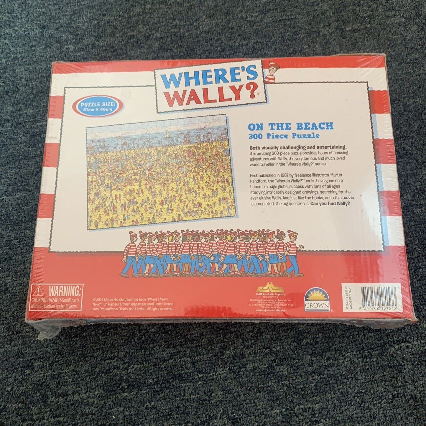 Where’s Wally On The Beach 300 Piece Puzzle (61cm x 46cm) *NEW & SEALED*