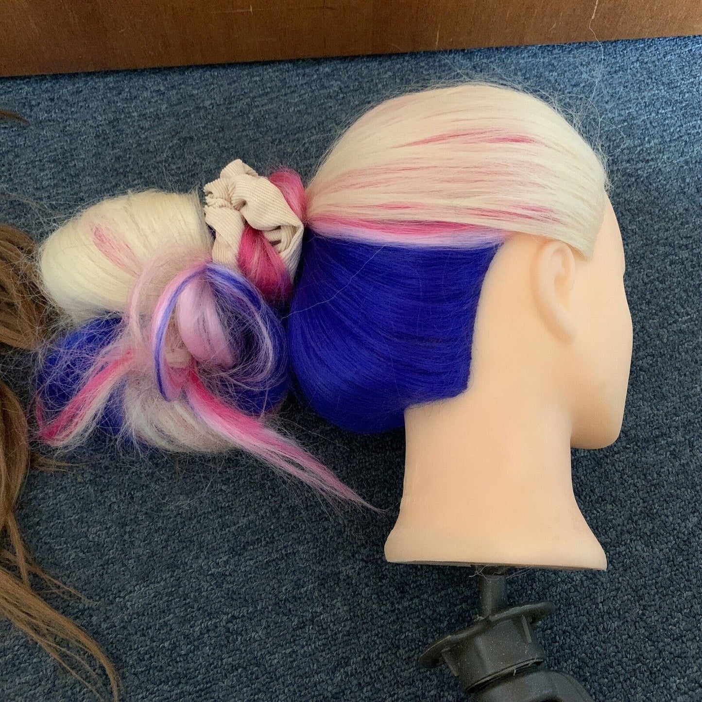 2x Mannequin Head Hair Training Doll Hair Length 53cm