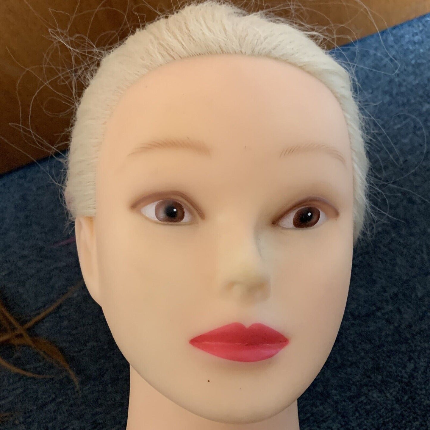 2x Mannequin Head Hair Training Doll Hair Length 53cm