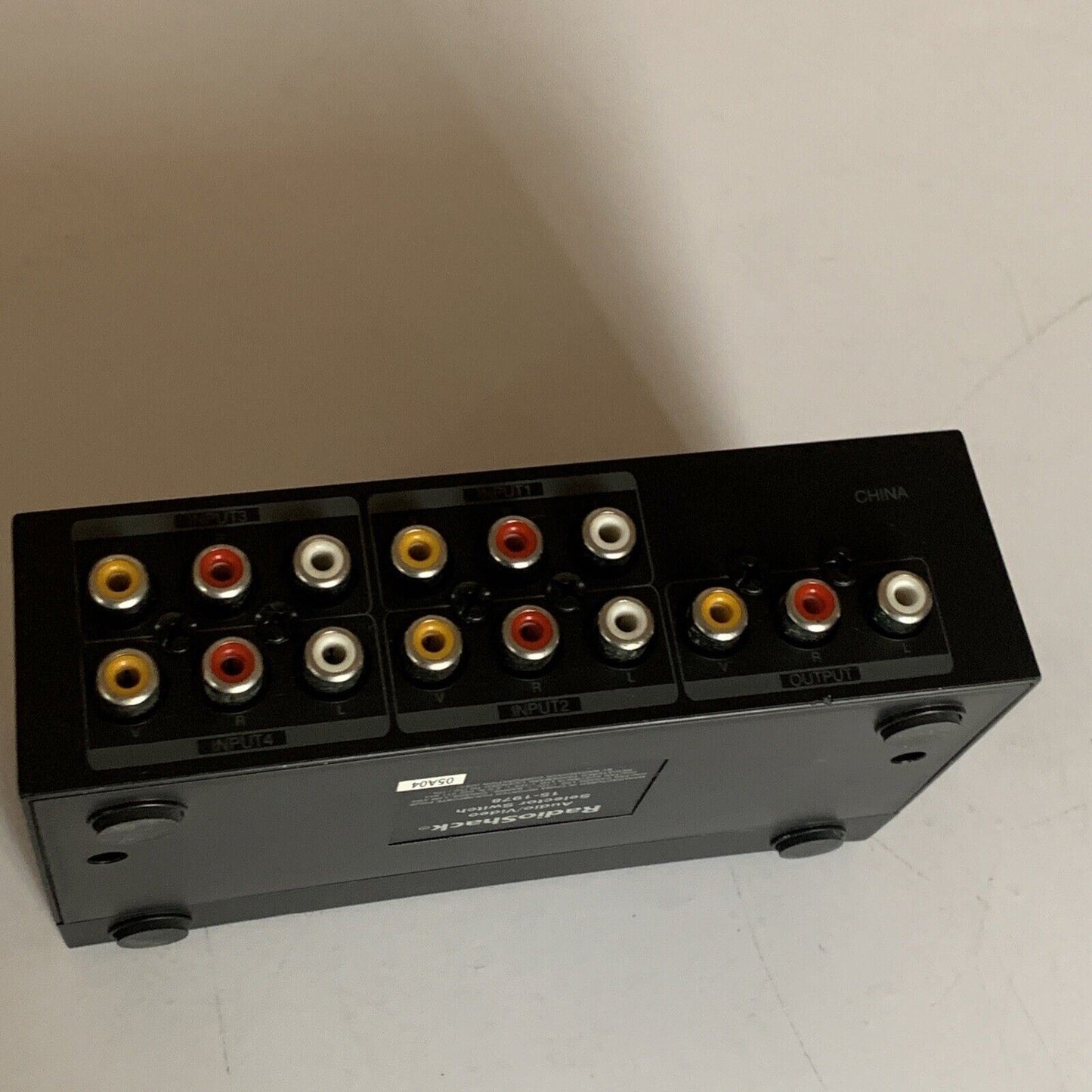 Radio Shack 4-Way Stereo AV RCA Audio Video Selector Switch 15-1978