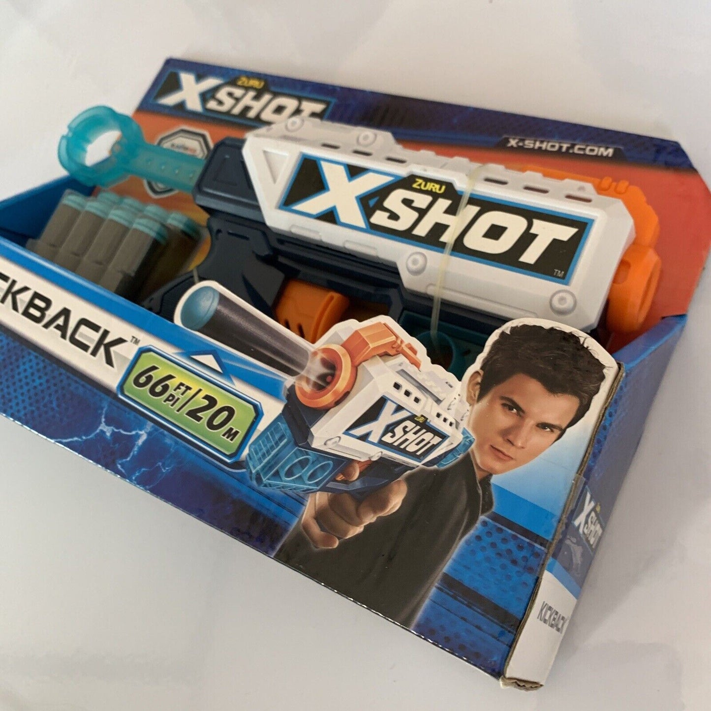 ZURU X-Shot Excel Kickback Foam Dart Blaster Gun NEW