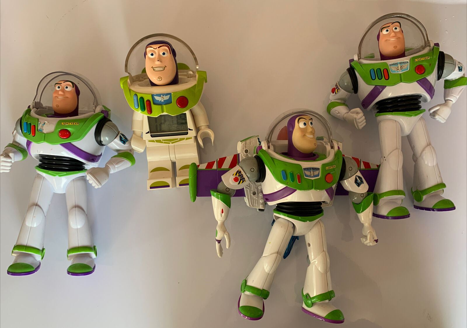 Disney Pixar Lego Buzz Lightyear Alarm Clock RARE! & 3 Buzz Lightyear ...